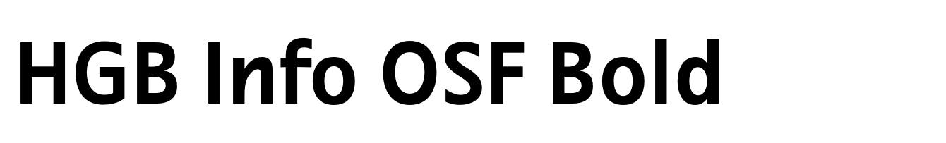 HGB Info OSF Bold